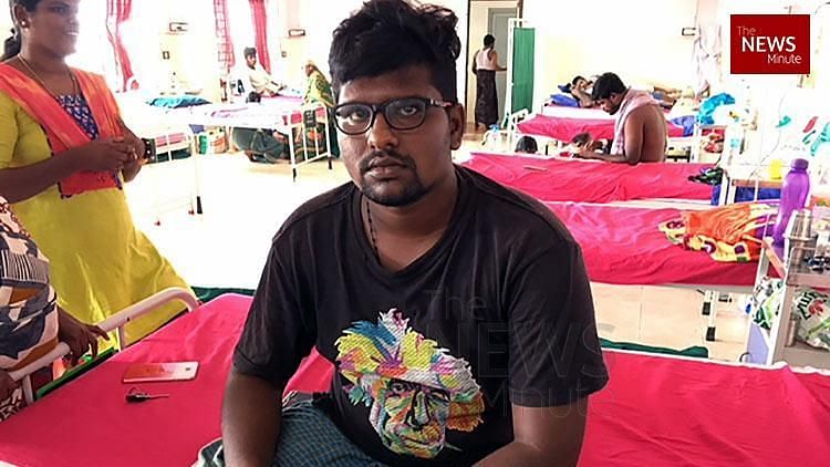 Student leader K Santhosh Raj was arrested for allegedly distributing anti-Sterlite pamphlets in his college.