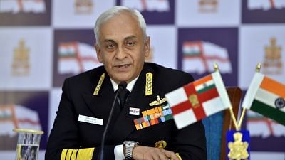 Navy chief Admiral Sunil Lanba.&nbsp;