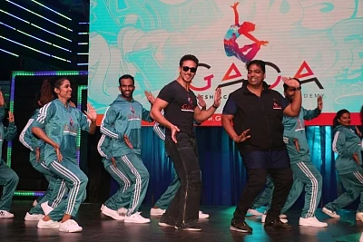 Mumbai: Actor Tiger Shroff at choreographer Ganesh Acharya