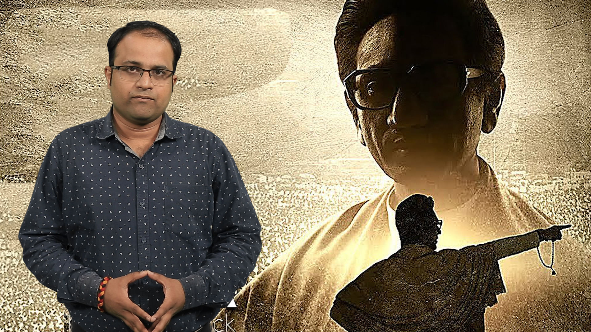 Nawazuddin Siddiqui portrays the late Bal Thackeray in biopic <i>Thackeray</i>.