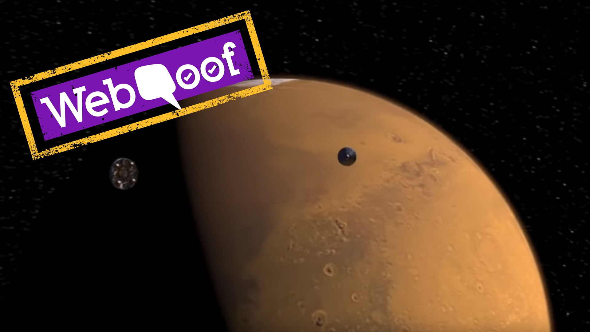 An animated video purportedly showing ISRO’s Mangalyaan landing on Mars has gone viral on social media.