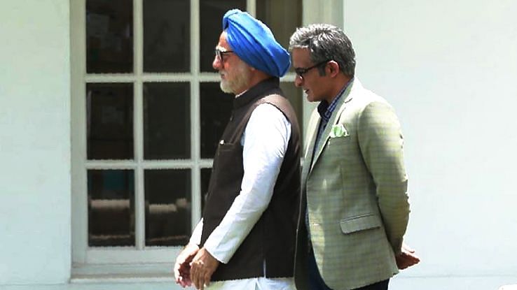 Anupam Kher and Akshaye Khanna feature in <i>The Accidental Prime Minister.</i>
