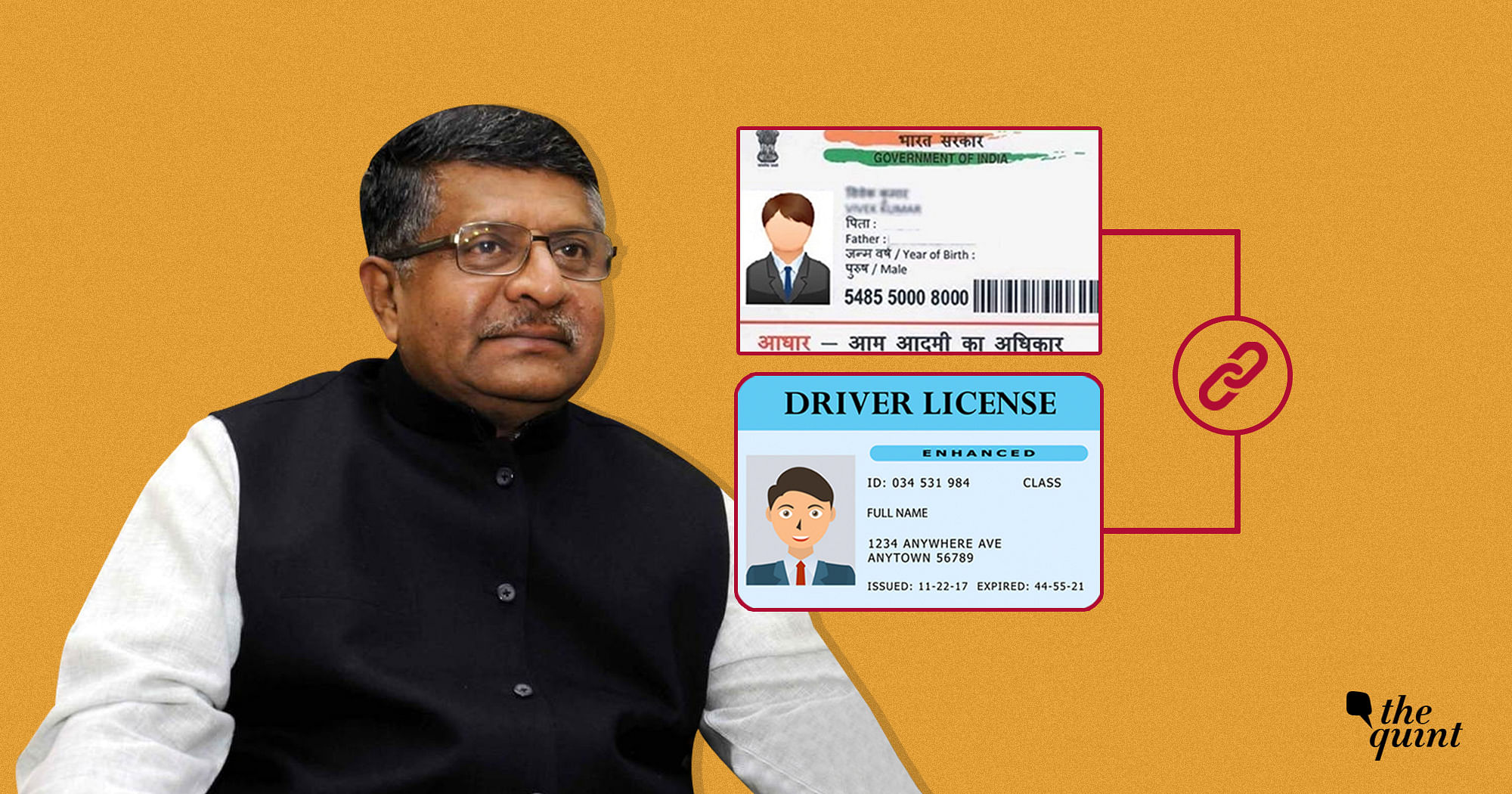 Wouldn’t Aadhaar-Driving Licence Linking be Illegal, Mr Prasad?