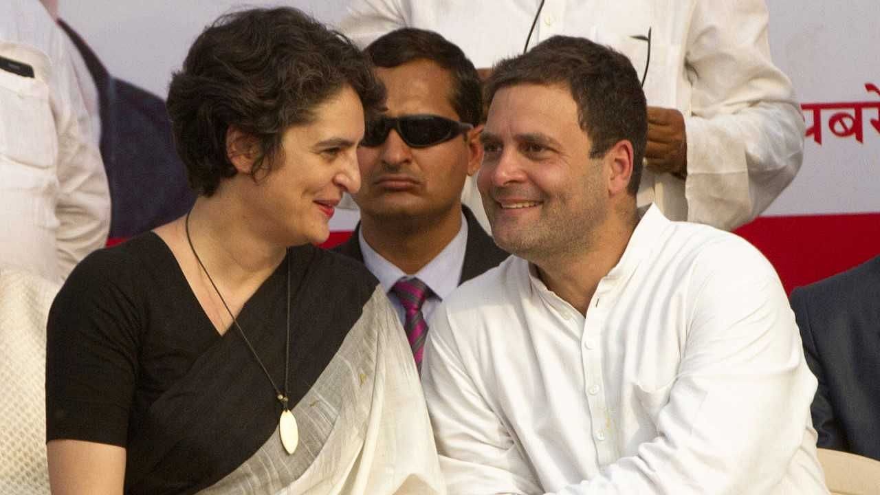 Priyanka Gandhi and Rahul Gandhi. &nbsp;