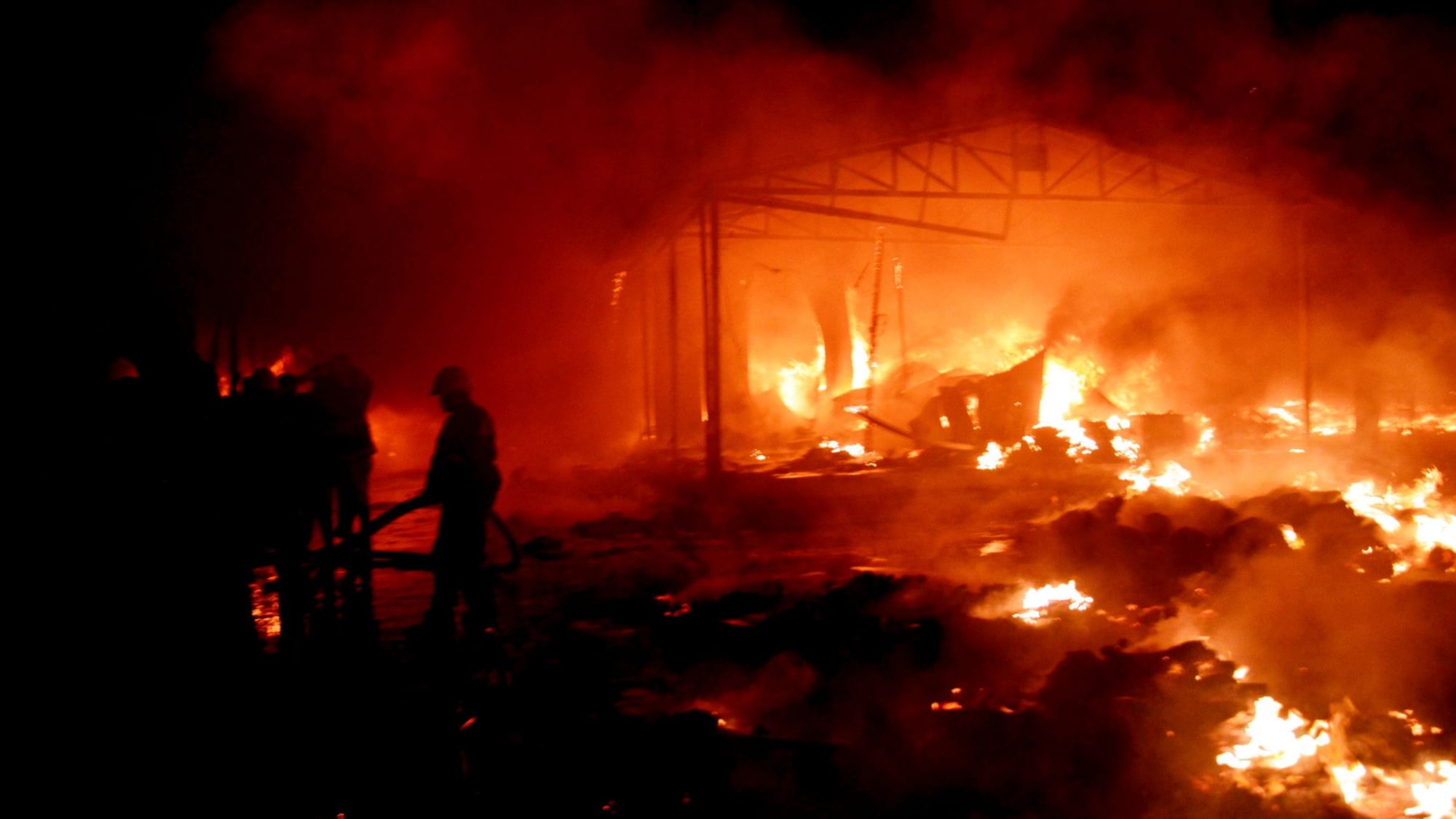 A major fire broke out at the Nampally Exhibition Grounds in Hyderabad late on Wednesday, 30 January.