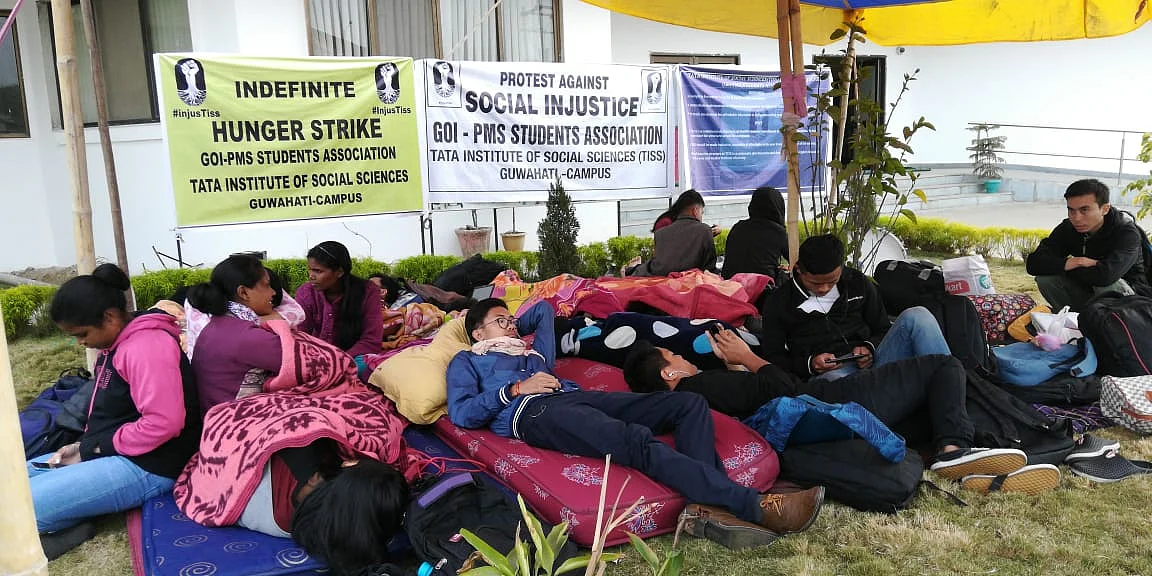 Students on an indefinite hunger strike.