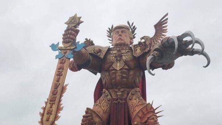 Donald Trump as God emperor had Twitterati amused.