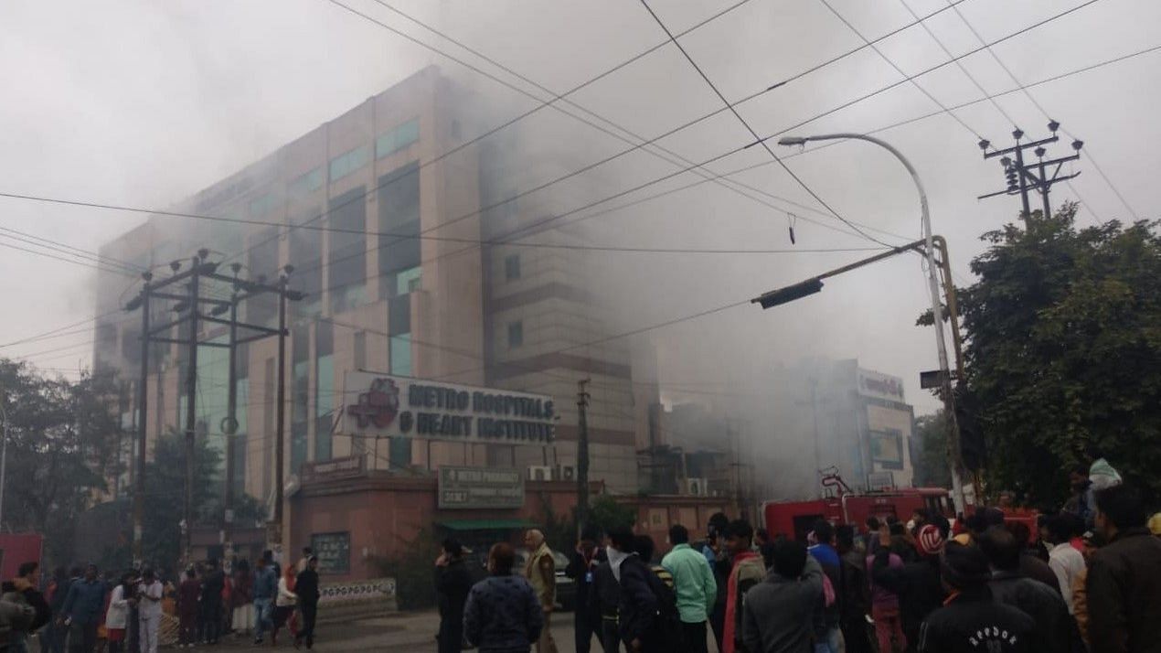 Fire at Metro hospital in Noida’s Sector 12