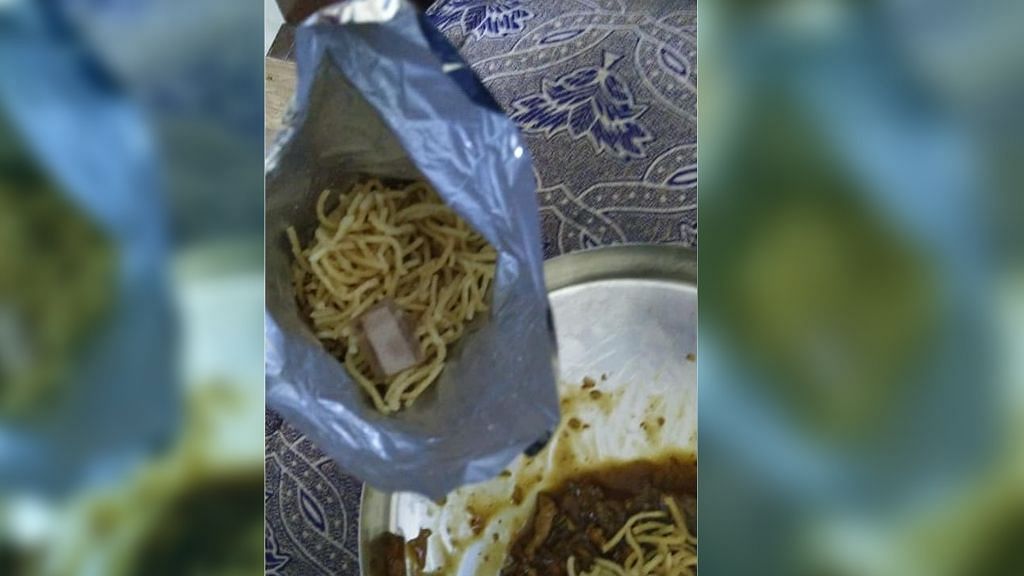 Chennai resident Balamurugan Deenadayalan found the band-aid when he was halfway through eating.