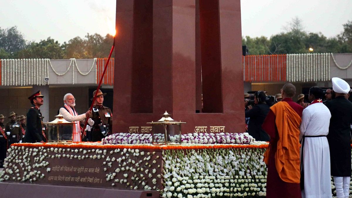 PM Modi inaugurated the National War Memorial in New Delhi on 25 February.