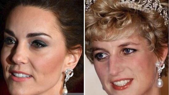 Duchess of Cambridge wore her mom-in-law’s earrings.&nbsp;