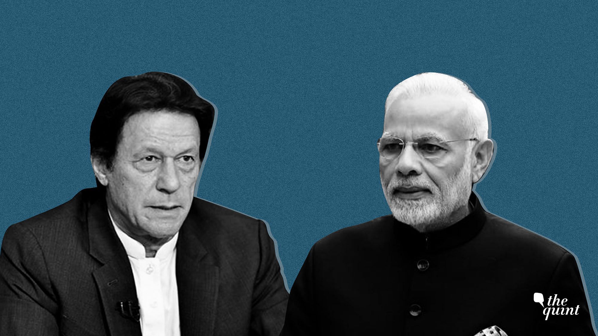 Image of Pakistani PM Imran Khan &amp; Indian PM Modi used for representational purposes.