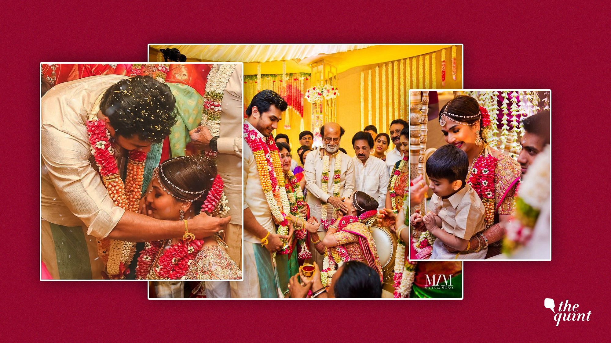 Soundarya is seen sharing an emotional moment with her father Rajinikanth.