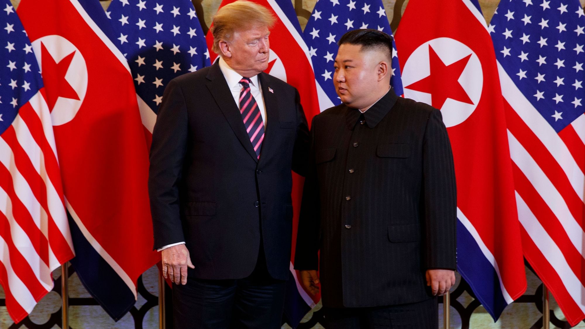 President Donald Trump meets North Korean leader Kim Jong Un in Hanoi.