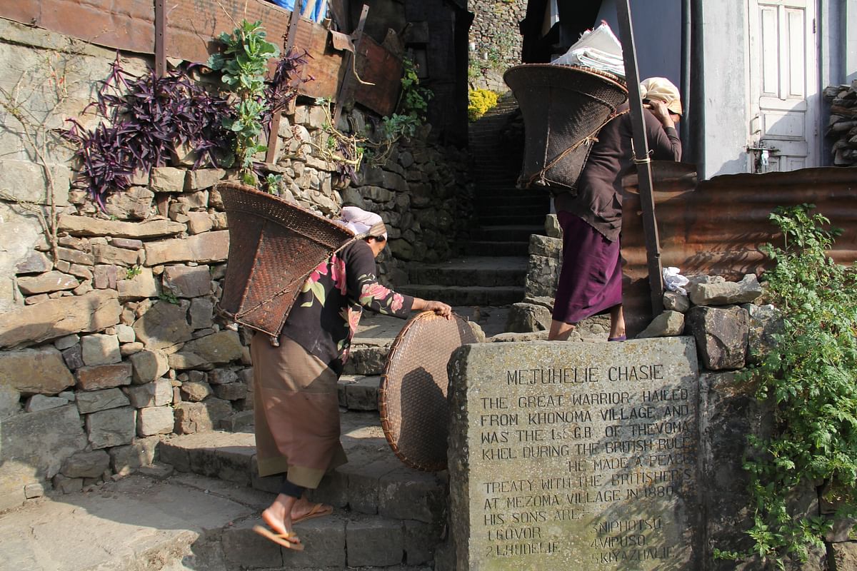 In Asia’s first green village, a stone marker reads: “Nagaland will never be a part of India.”