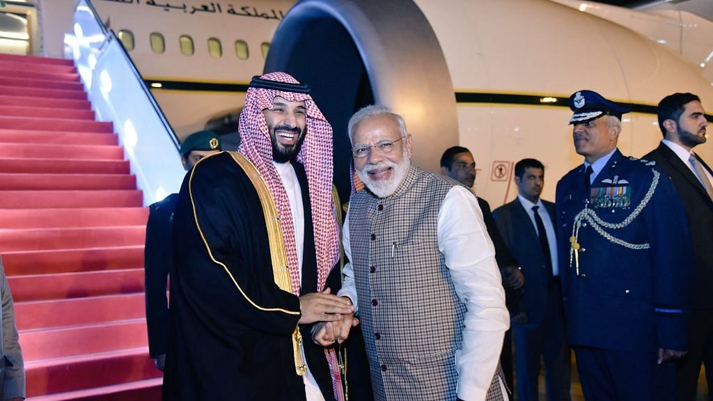 PM Modi received the Saudi Crown Prince in New Delhi on Tuesday, 19 February.
