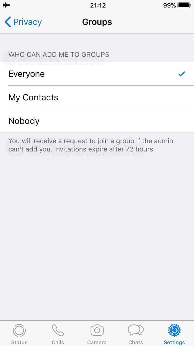WhatsApp will soon be rolling out Group Invitation features where users will have an option choose to join a group