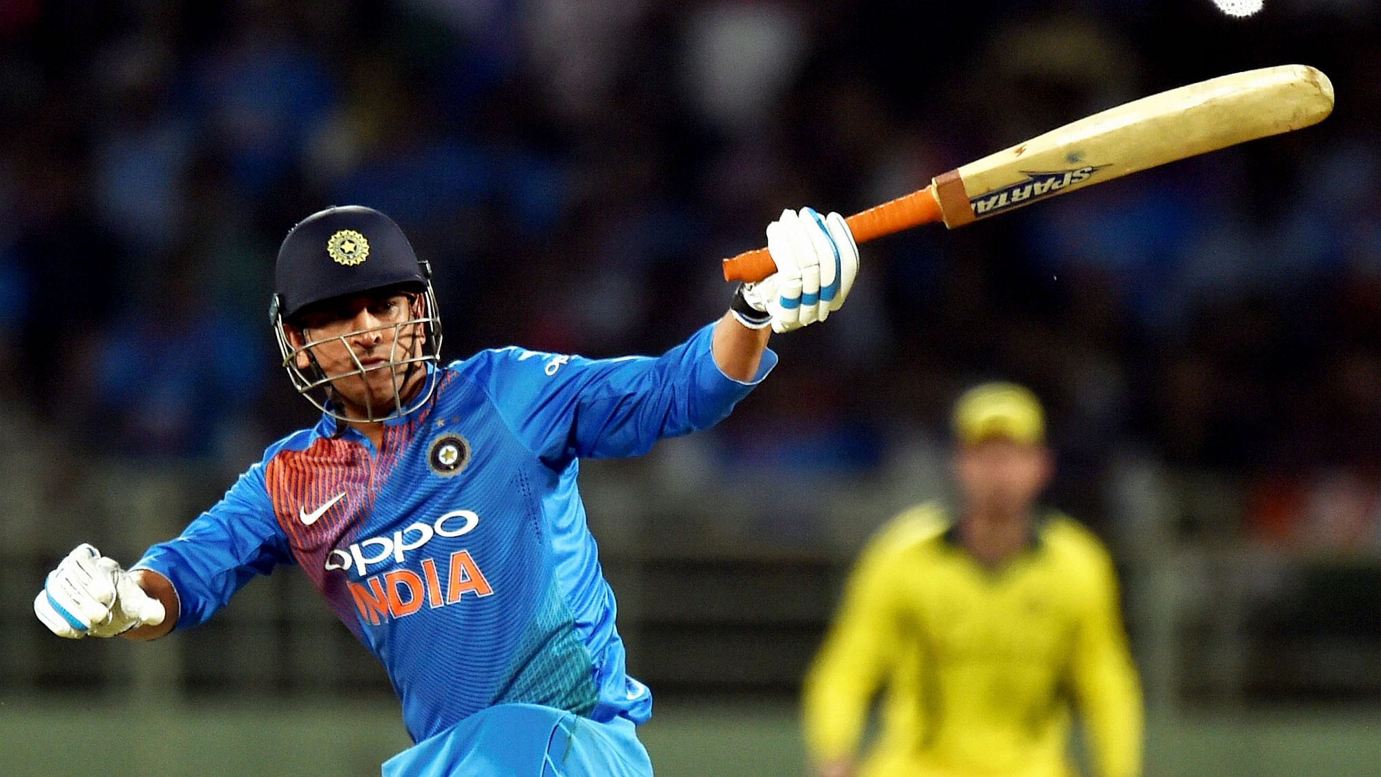 MS Dhoni scored 29 runs off 37 deliveries as India posted 126 in their 20 overs against Australia in the Vizag T20.