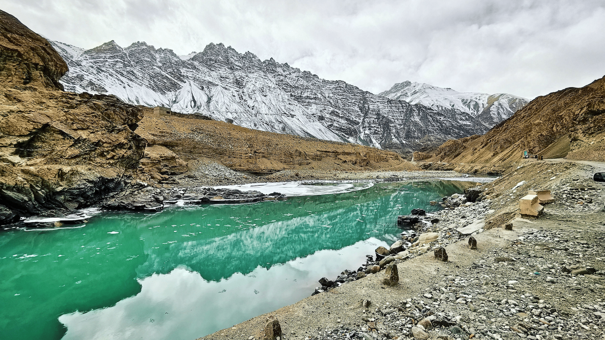 The Indus River near Alchi monastery, near Leh.