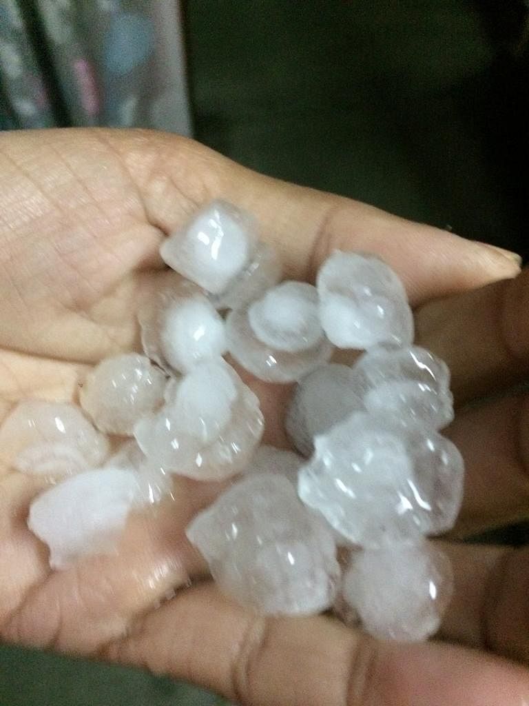 Share your hailstorm photos with us.
