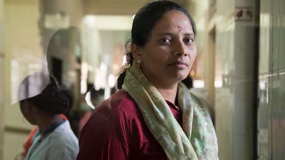 Jyothirmayee Akkaladevi, 35, is one of 30 midwife trainees at Mother and Child Health Centre, Karimnagar in Telangana.&nbsp;