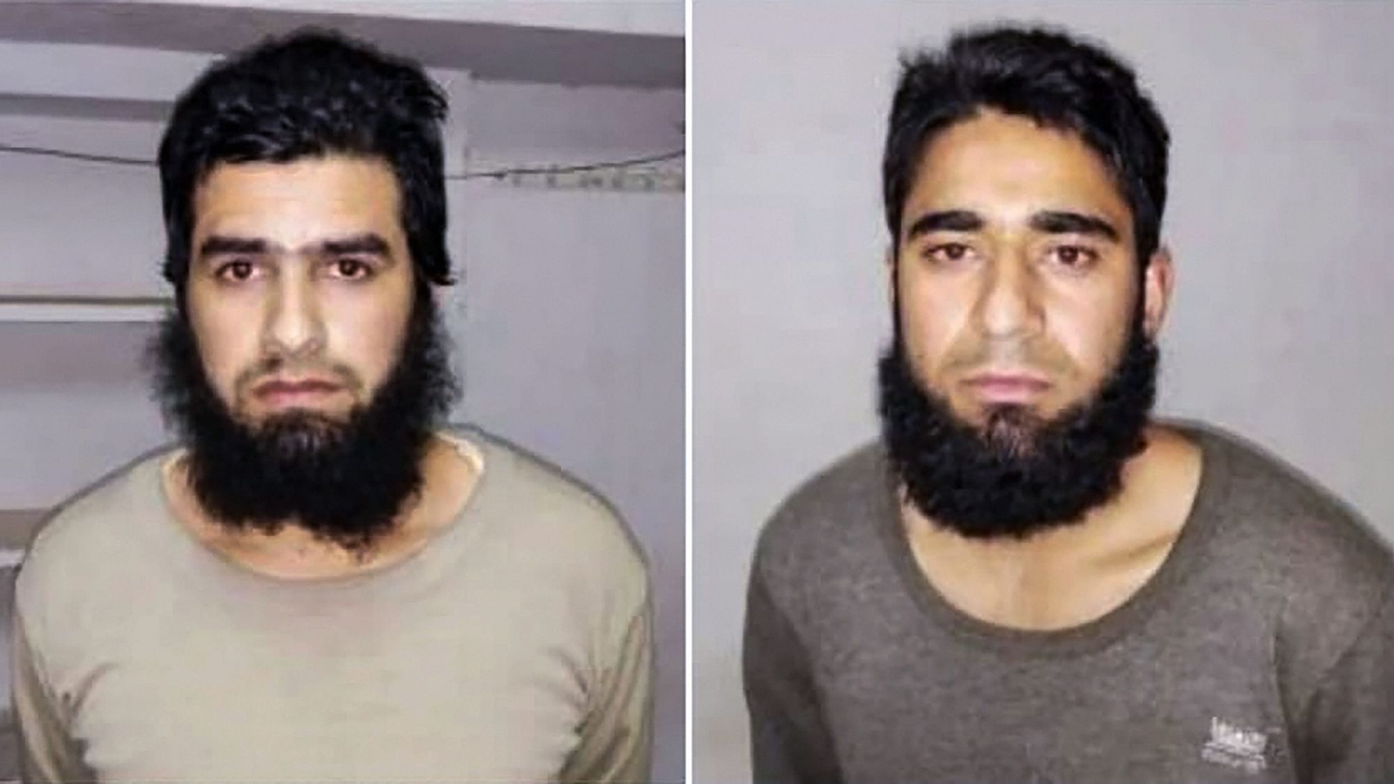 Photographs of Shahnawaz Ahmed Teli and Aqib Ahmad Malik, the two terrorists linked to the Pakistan-based terror outfit Jaish-e-Mohammed.