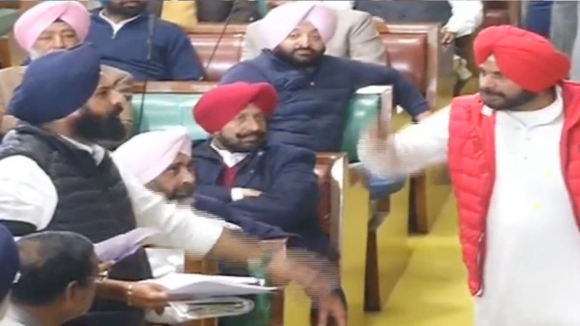 Navjot Singh Sidhu in Punjab Assembly.&nbsp;