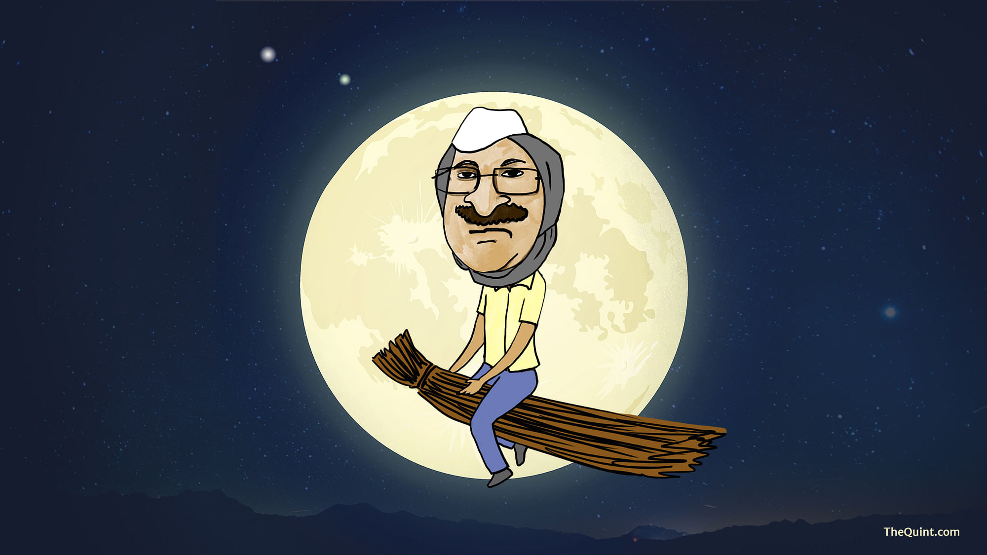 Artistic impression of AAP chief Arvind Kejriwal used for representational purposes.