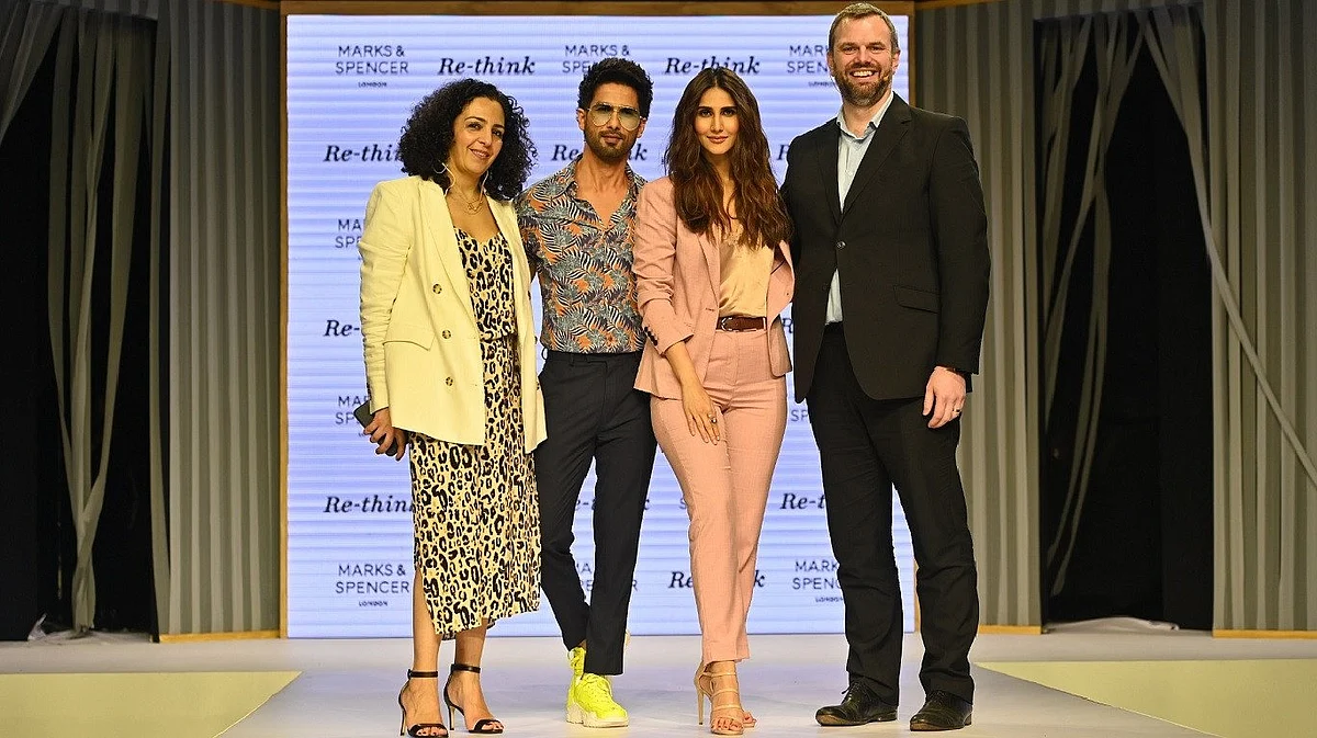Shahid Kapoor and Vaani Kapoor walk the ramp.