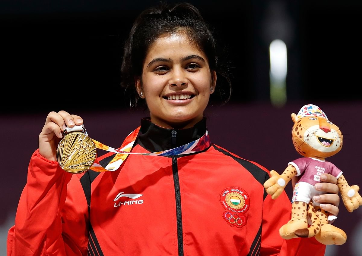 17-year-old Indian shooter Manu Bhakar is competing in the World Cup this weekend after which she gives her boards.