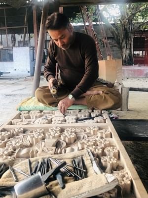 Carving work of proposed Ram temple's ground floor complete