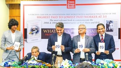 Former Union Minister and author Manish Tewari launched "What Marx Left Unsaid", authored by Malay Chaudhuri, Arindam Chaudhuri and Che Kabir Chaudhuri at the India International Centre here.