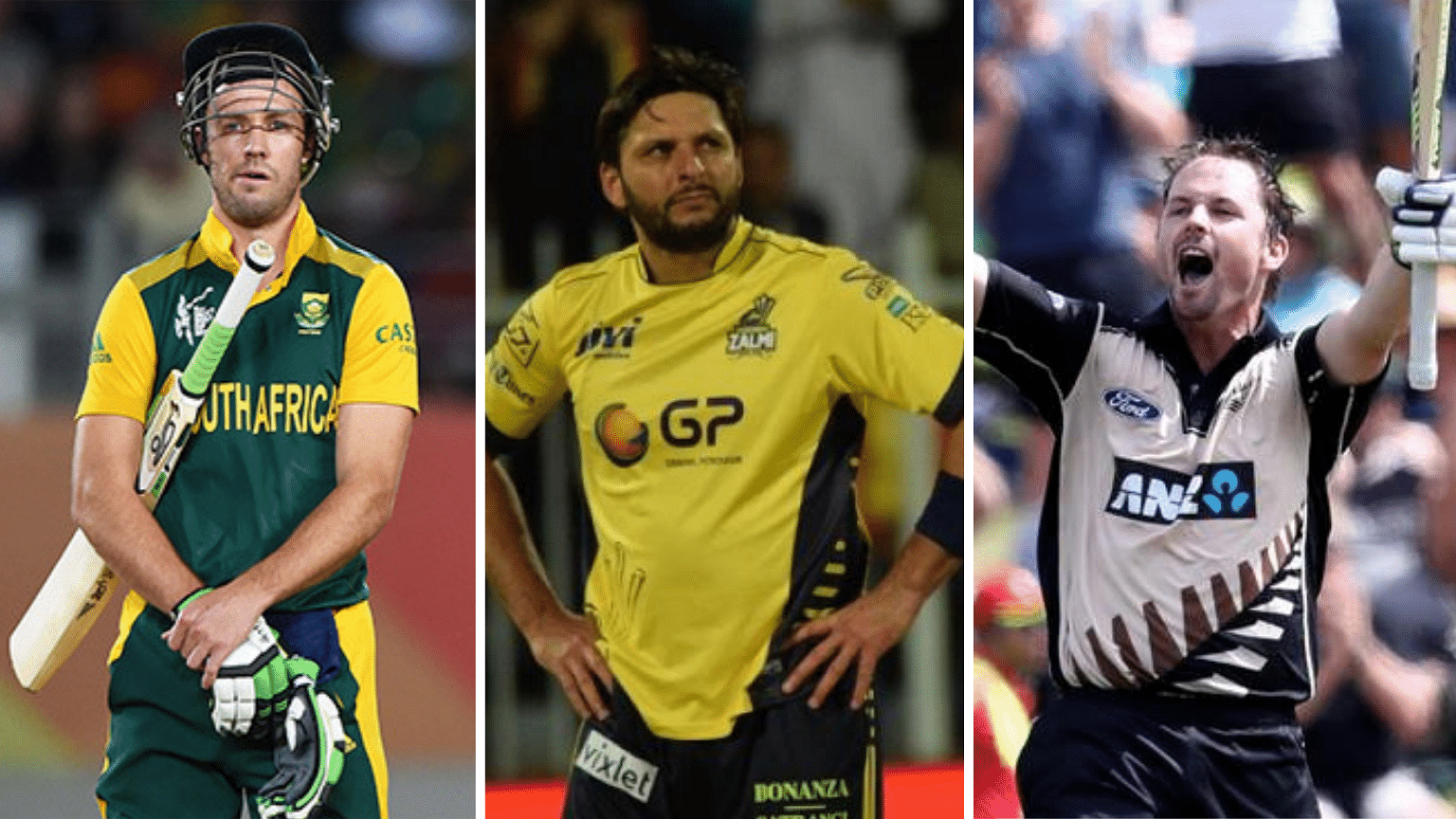 Steve Smith (left), AB de Villiers (centre) and Colin Munro are one of the biggest draws of the Pakistan Super League Draft for Season 4.