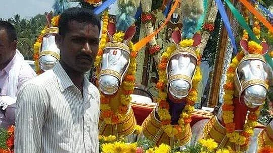 H Guru, CRPF constable from Mandya, who was martyred in the Pulwama terrorist attack on 14 February.