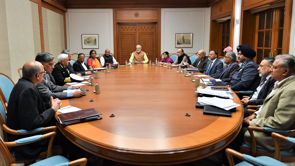 PM Modi chairs a high-level meeting.