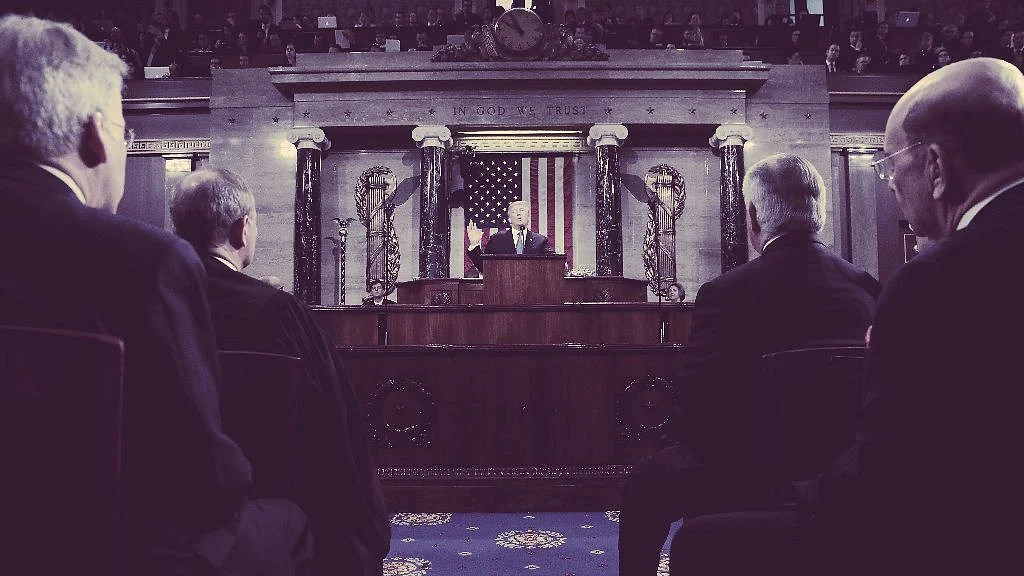 US President Donald Trump addressed the State of the Union.