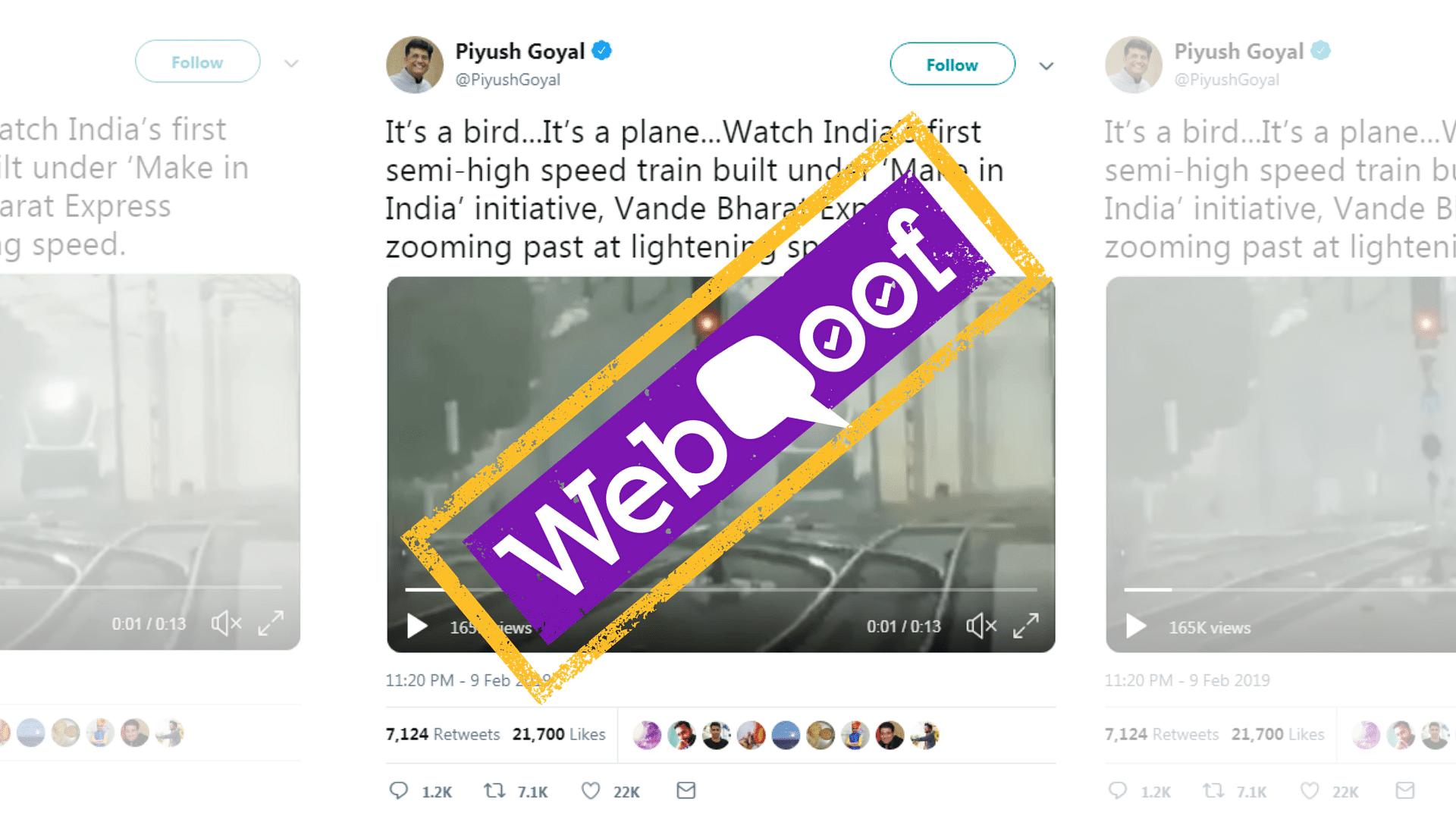 Screenshot of Piyush Goyal’s tweet.