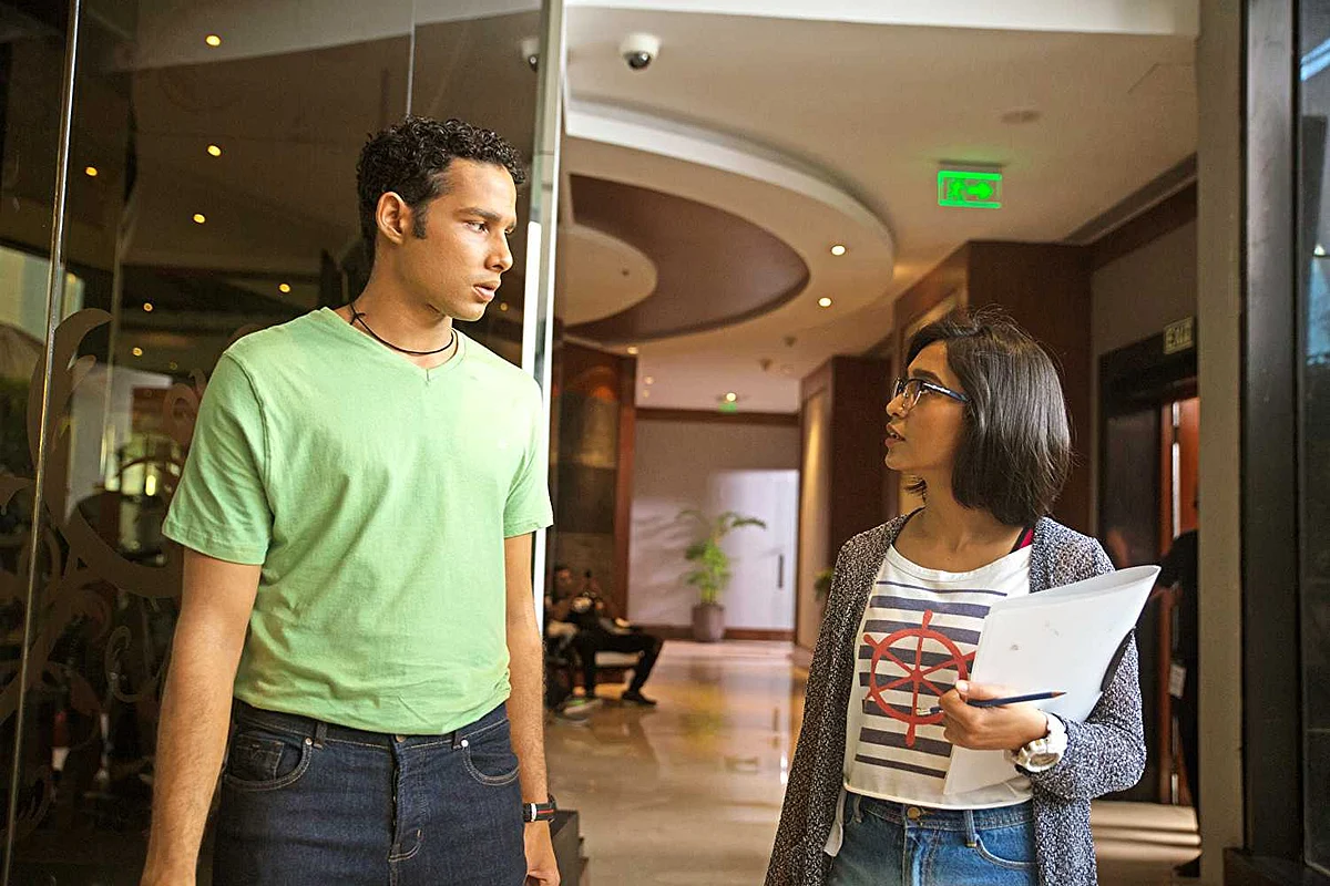 Siddhant Chaturvedi and Sayani Gupta in a still from <i>Inside Edge</i>.