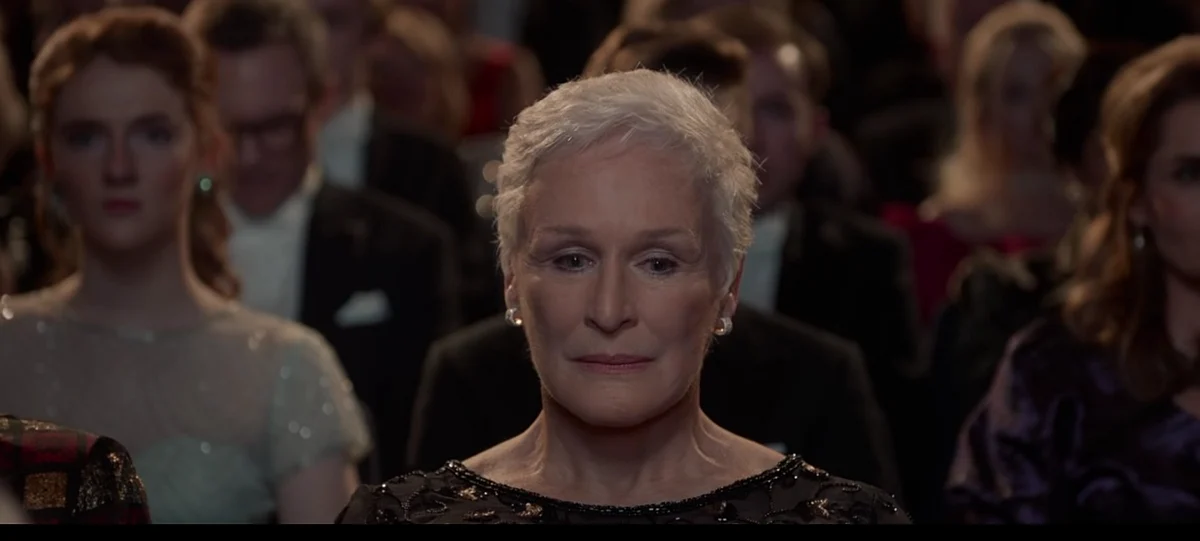 Glenn Close in a still from <i>The Wife</i>.