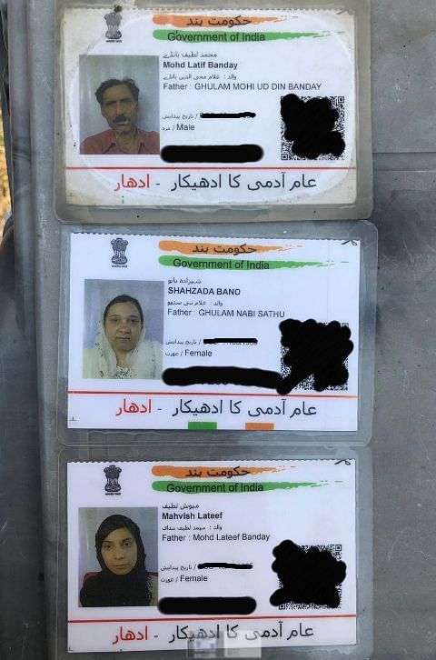 The family was stopped at the Delhi airport allegedly because their names did not match on the ticket & their id.