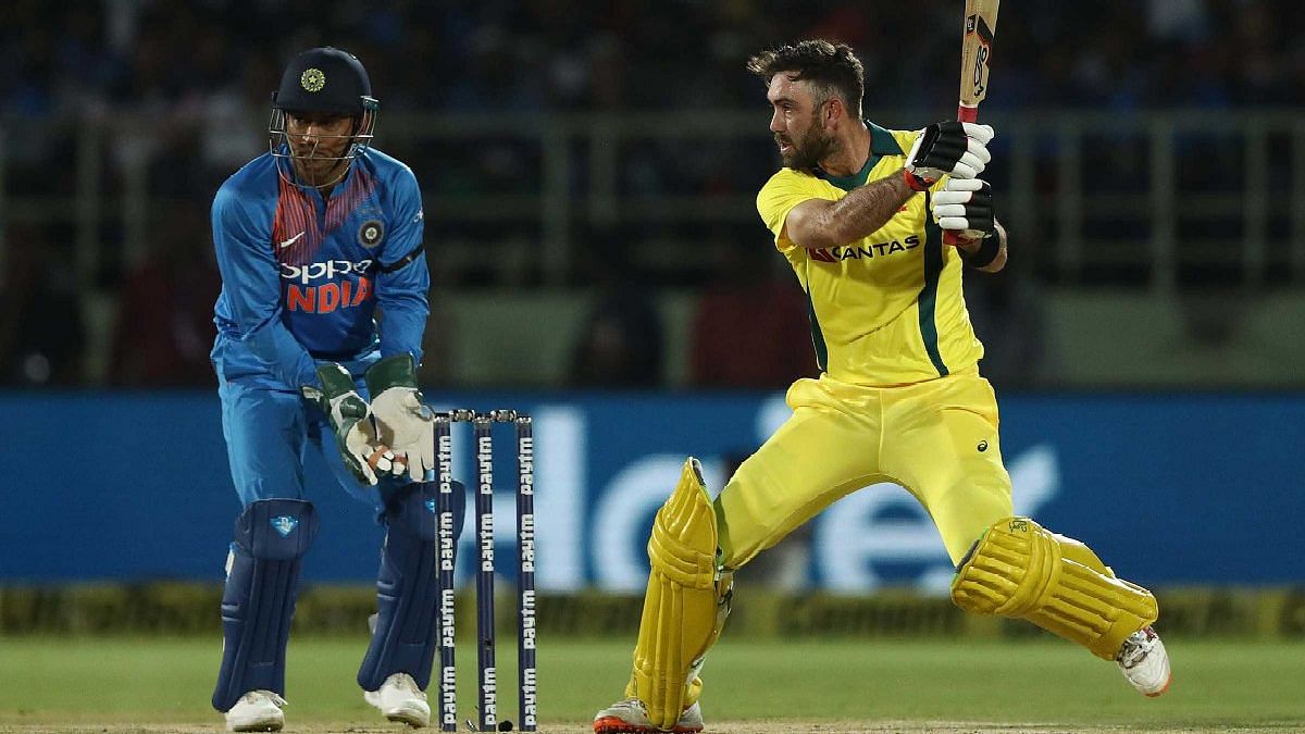 Glenn Maxwell hit a 43-ball 56 in Australia’s 3-wicket win over India in the first T20I at Visakhapatnam.