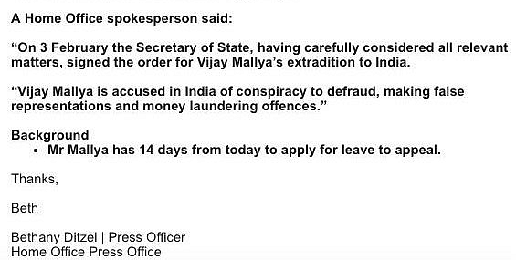 ‘Will Initiate Appeal’: Mallya Responds to Extradition Approval