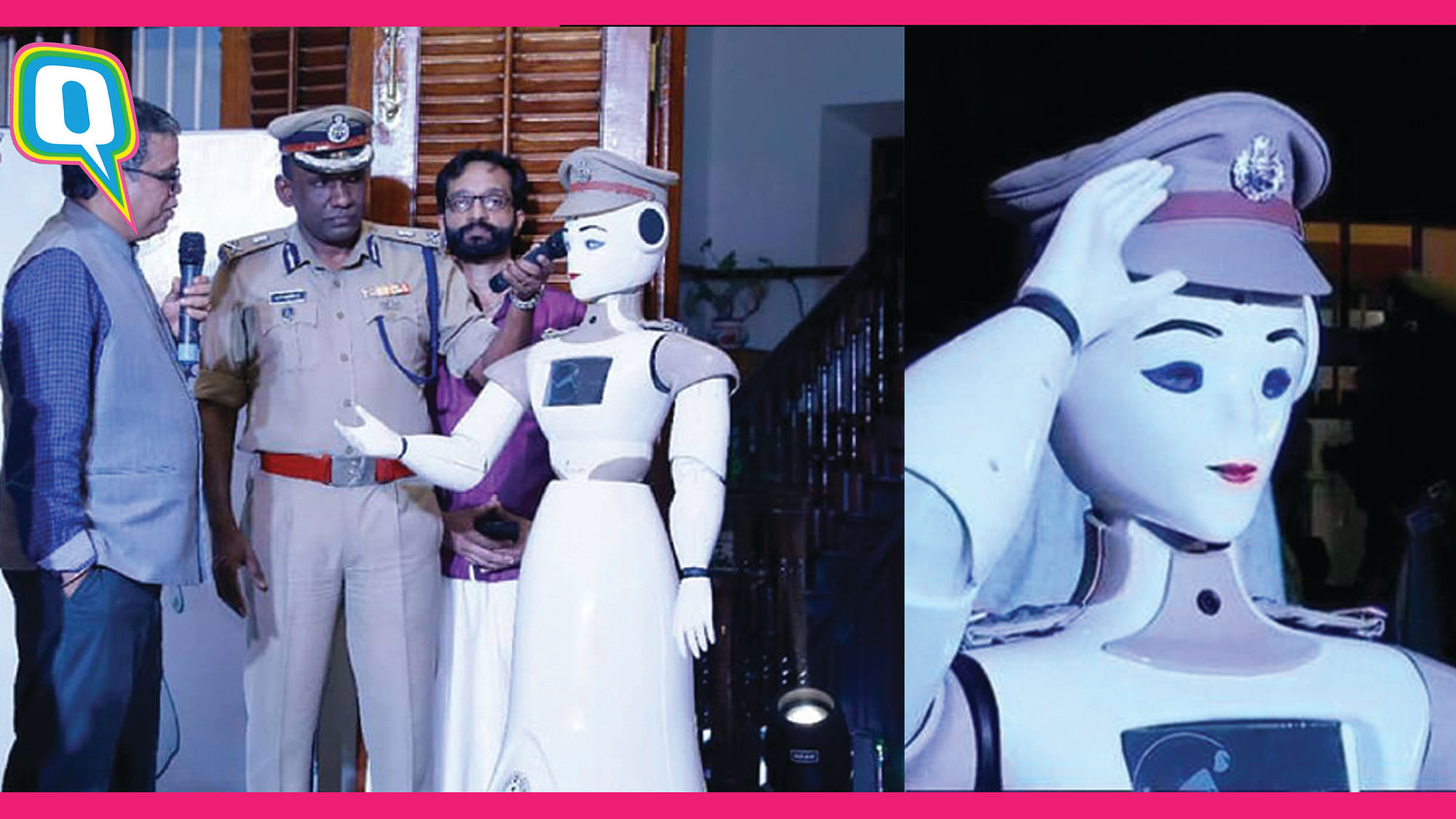 Humanoid Robocop at Thiruvananthapumaram HQ.&nbsp;