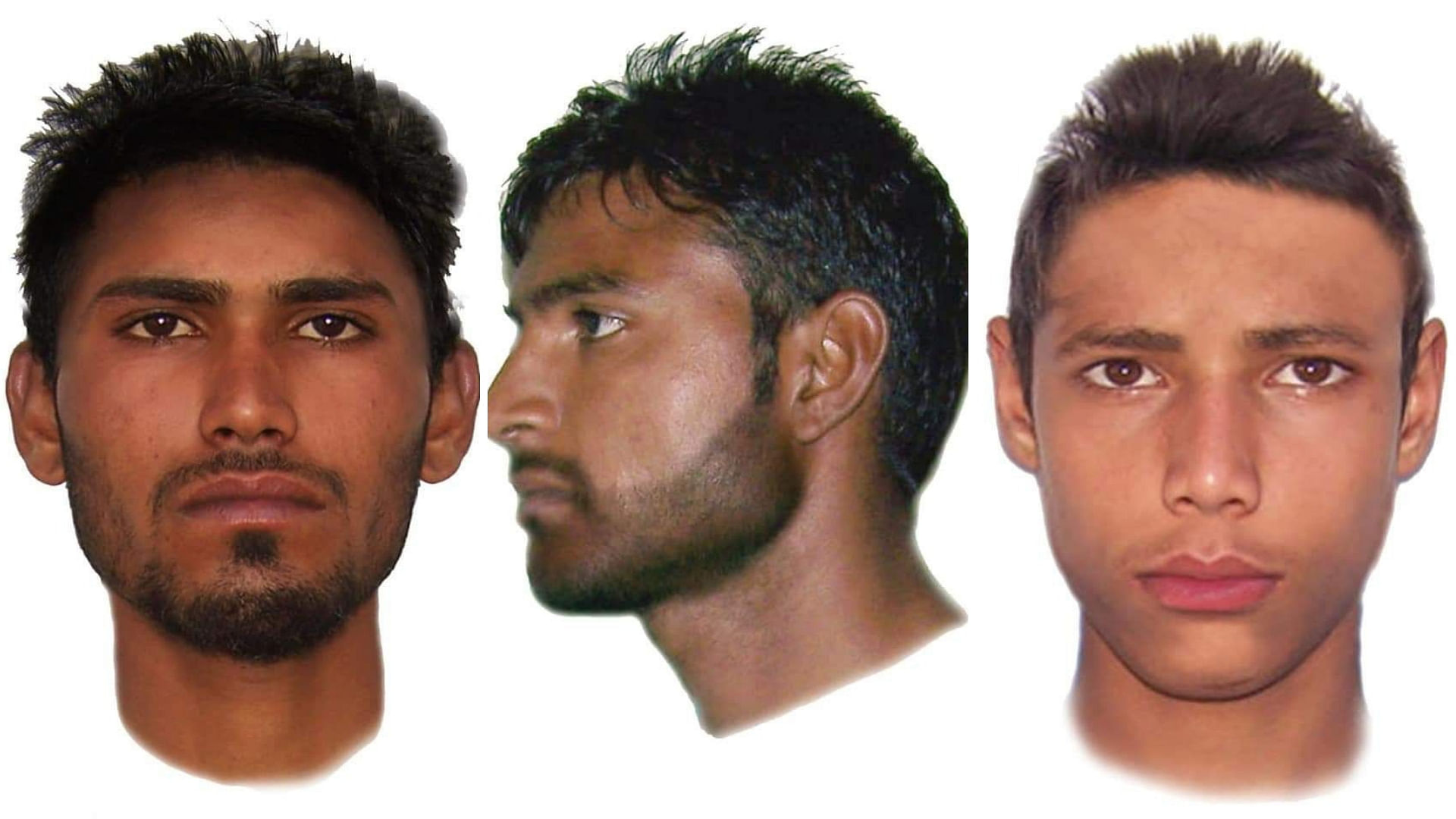 Sketches of men suspected to be involved in the Ludhiana gang rape case released by police officials.&nbsp;