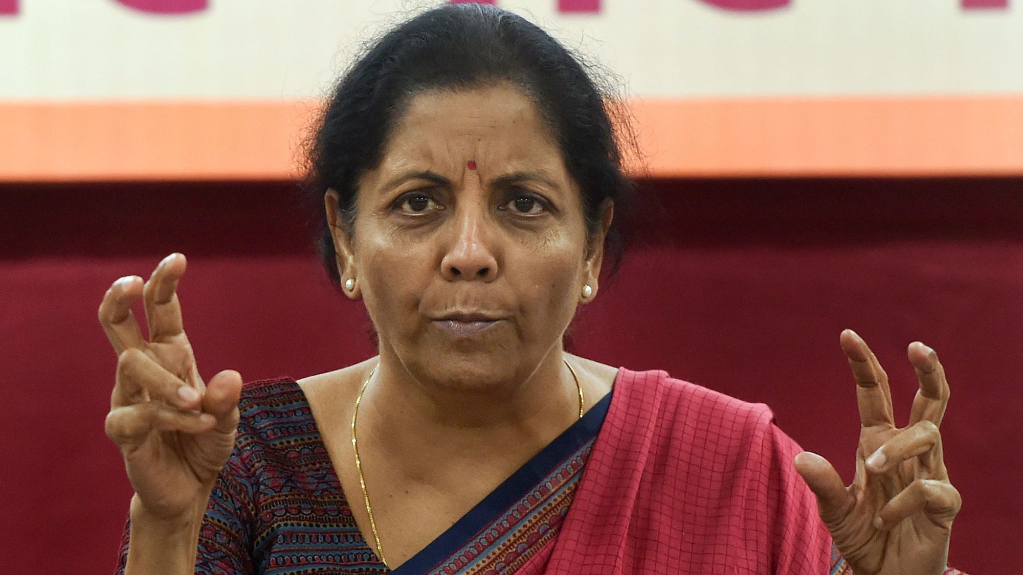 File image of Finance Minister Nirmala Sitharaman.
