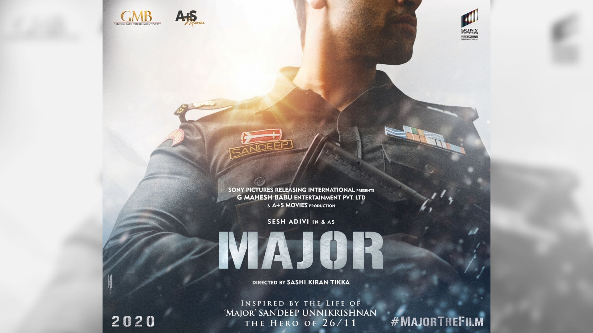 A poster for <i>Major</i>, a film based on NSG commando Major Sandeep Unnikrishnan.