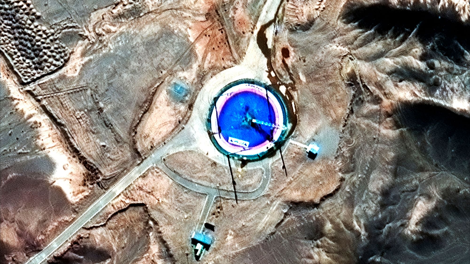 Satellite images showed an empty launch pad and burn marks at the Imam Khomeini Space Center in Iran’s Semnan province.