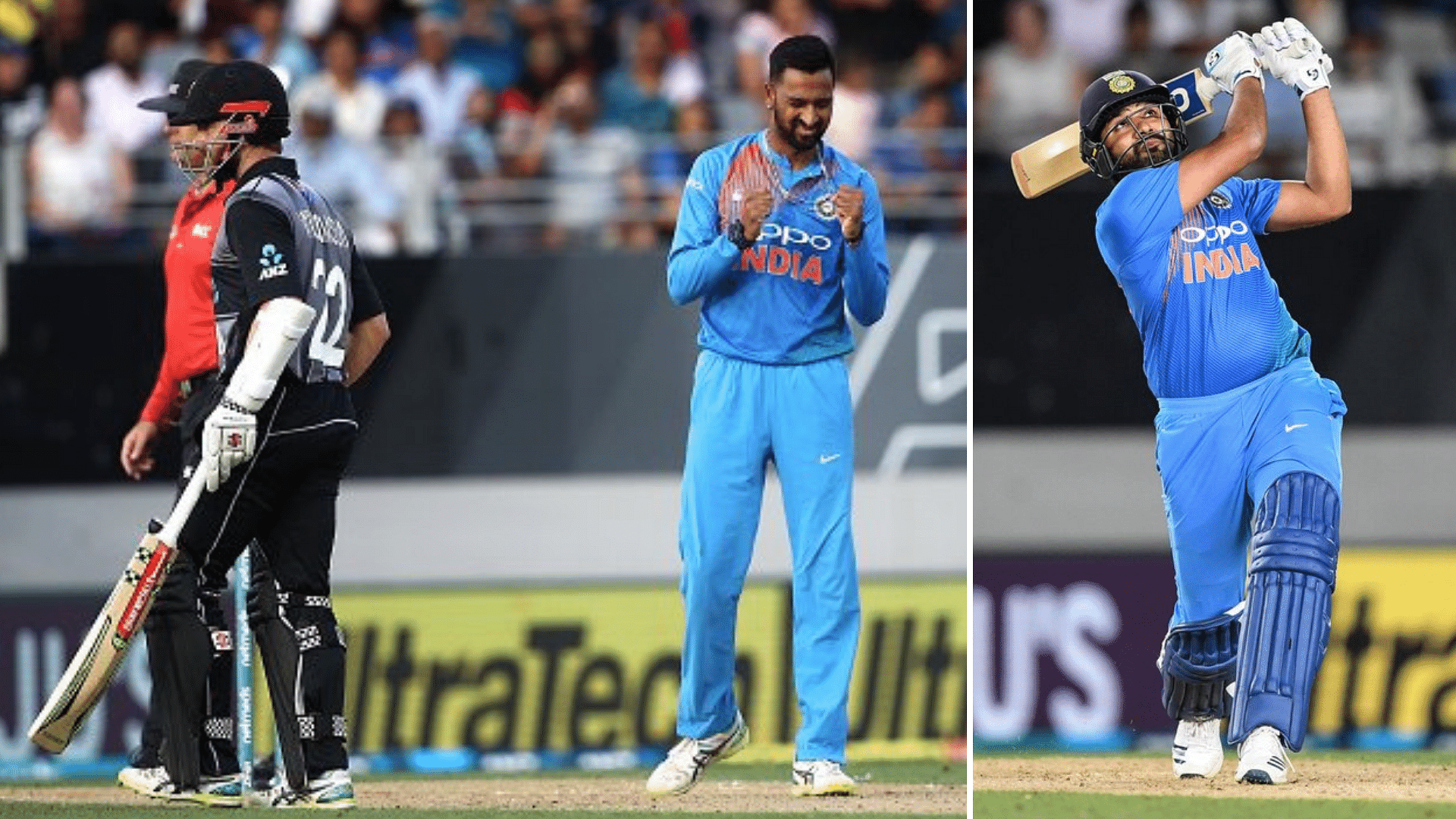 Krunal Pandya (3/28) and Rohit Sharma (50) played starring roles in India’s x-wicket win in the second T20I vs New Zealand at Auckland.
