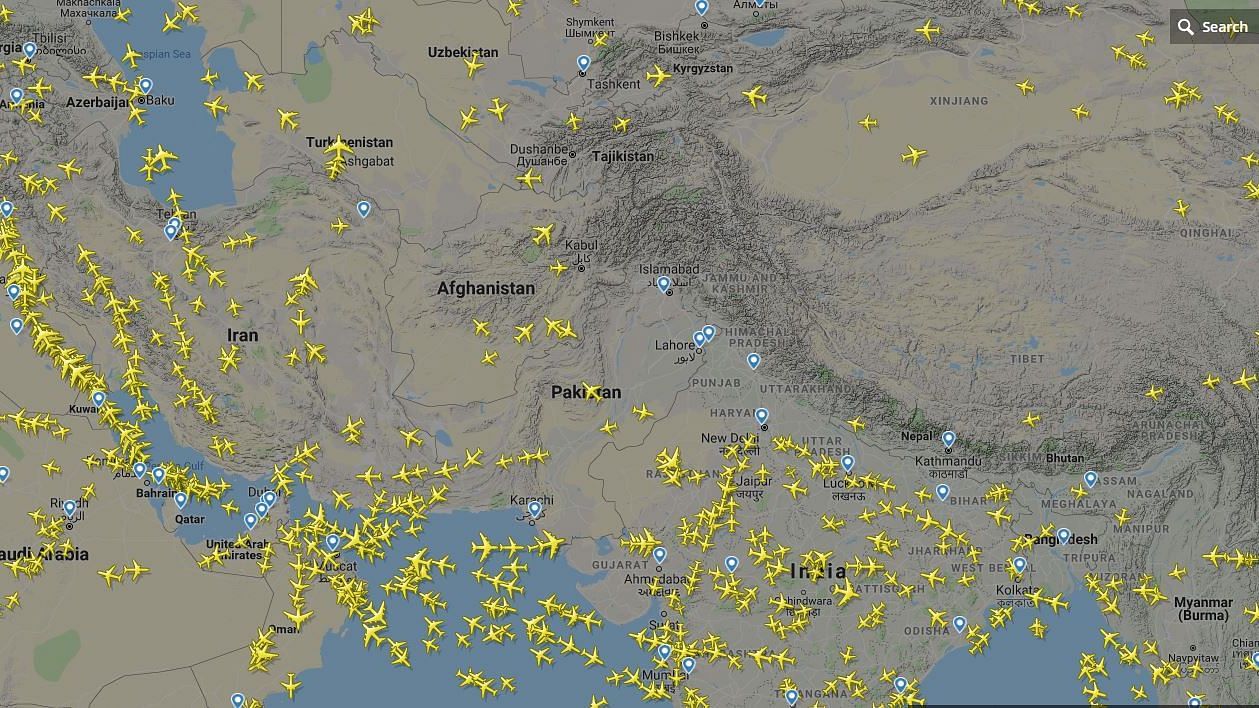 Air traffic in the India-Pakistan transit area was re-routed or otherwise affected. Domestic and international flights were either suspended or re-routed.