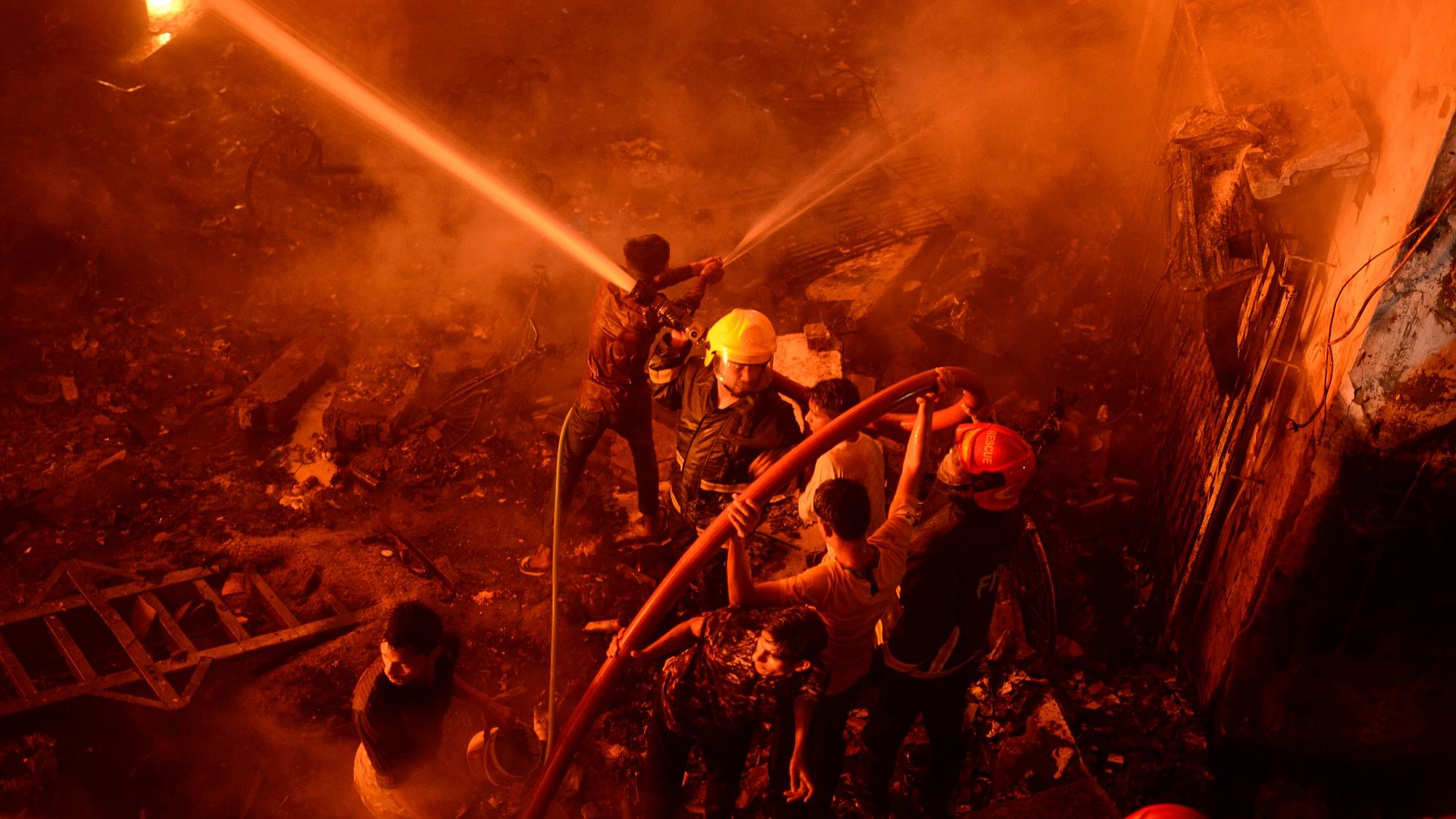 The blaze at Chawkbazar in the old part of Dhaka, that killed at least 67, might have originated from a gas cylinder.